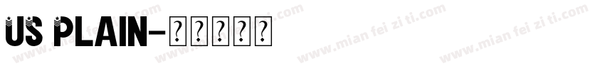 US Plain字体转换